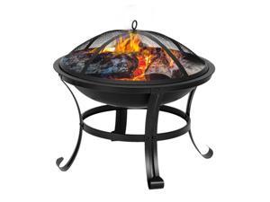 22" Curved Feet Iron Brazier Wood Burning Fire Pit Decoration for Backyard Poolside 22" Curved Feet Iron Brazier Wood Burning Fire Pit Decoration for Backyard Poolside