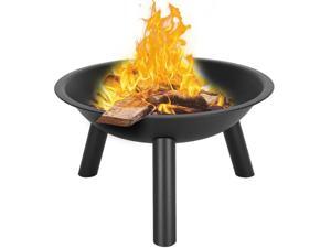 22" Iron Fire Pit Bowl Black 22" Iron Fire Pit Bowl Black