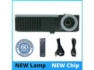 Refurbished Dell 1510X DLP Projector 3500 Lumens ANSI HDMI LAN 1080p for Classroom Power Point Presentations Installations Multipurpose Use Renewed Lamp Chip wBundle