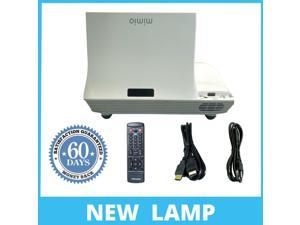 NEW LAMP - MimioProjector 280 DLP Projector Ultra-Short Throw 3D HDMI For Home and Office Multipurpose Use w/Bundle