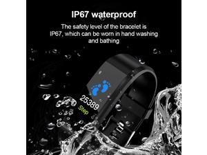 Fitness Tracker Blood Pressure Waterproof IP67 Wrist Band Bracelet 115Plus Smart Band Sport Health Pedometer For Android IOS Fitness Tracker Blood Pressure Waterproof IP67 Wrist Band Bracelet 115Plus Smart Band Sport Health Pedometer For Android IOS