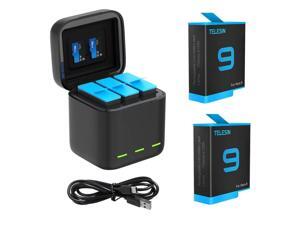 For GoPro 9 Battery Charger 3 Way Smart Charging Case Go Pro Rechargeable Battery Storage Box For Gopro Hero 9 Accessories For GoPro 9 Battery Charger 3 Way Smart Charging Case Go Pro Rechargeable Battery Storage Box For Gopro Hero 9 Accessories