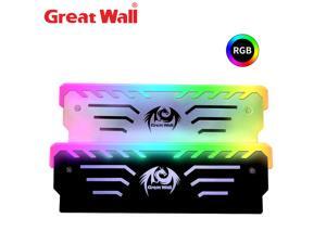 Great Wall 3PIN Memory Cooling Vest 256 RGB Automatic Light Radiator CPU Cooler Aluminum Heatsink for Computer RAM DDR3 DDR4 Great Wall 3PIN Memory Cooling Vest 256 RGB Automatic Light Radiator CPU Cooler Aluminum Heatsink for Computer RAM DDR3 DDR4