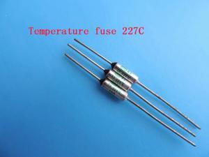 100pcs Temperature fuse 227C 10A 250V RY227 Temperature Thermal Fuse 227 degree 100pcs Temperature fuse 227C 10A 250V RY227 Temperature Thermal Fuse 227 degree