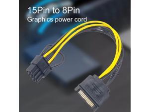 Arrival 15pin SATA Male to 8pin(6+2) PCI-E Power Supply Cable 20cm SATA Cable 15-pin to 8 pin cable Wire for Graphic Card Arrival 15pin SATA Male to 8pin(6+2) PCI-E Power Supply Cable 20cm SATA Cable 15-pin to 8 pin cable Wire for Graphic Card