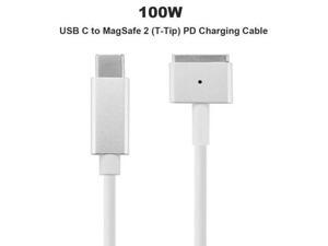 100W USB C Type C to Magsafe 2 T-Tip Power Adapter PD Charger Cable for Apple MacBook Pro 13inch 15in 17inch with Retina Display ((Mid 2012 & After) A1398 A1424 MD506LL/A 100W USB C Type C to Magsafe 2 T-Tip Power Adapter PD Charger Cable for Apple MacBook Pro 13inch 15in 17inch with Retina Display ((Mid 2012 & After) A1398 A1424 MD506LL/A