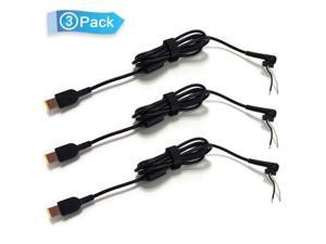 3-Pack DC Plug Connector Cord Laptop Power Cable for Lenovo IdeaPad Yoga Square Connector Charger Laptop Notebook Adapter Cable 3-Pack DC Plug Connector Cord Laptop Power Cable for Lenovo IdeaPad Yoga Square Connector Charger Laptop Notebook Adapter Cable