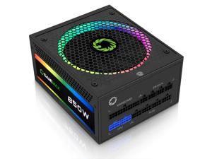 GAMEMAX Power Supply 850W Fully Modular 80+ Gold Certified with Addressable RGB Light Mode, RGB-850