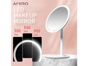 AMIRO HD LED Mirror Dimmable Adjustable Countertop 60 Degree Rotating 2000mAh Daylight Cosmetic Makeup Led Mirror For Lover Gift AMIRO HD LED Mirror Dimmable Adjustable Countertop 60 Degree Rotating 2000mAh Daylight Cosmetic Makeup Led Mirror For Lover Gift