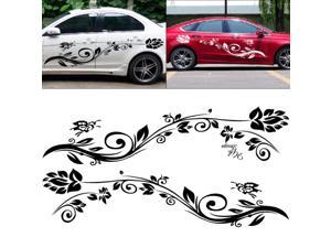 180CM Universal PVC 2 Colors Butterfly Love Flower Totem Personality Car Racing Waist Line Mudguard Body Side Body Sticker 180CM Universal PVC 2 Colors Butterfly Love Flower Totem Personality Car Racing Waist Line Mudguard Body Side Body Sticker