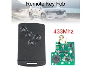 433Mhz 4 Buttons Remote Car Key Card Fob with PCF7952 Chip Fit for Renault Megane Scenic Laguna Koleos Clio Uncut Blade 433Mhz 4 Buttons Remote Car Key Card Fob with PCF7952 Chip Fit for Renault Megane Scenic Laguna Koleos Clio Uncut Blade