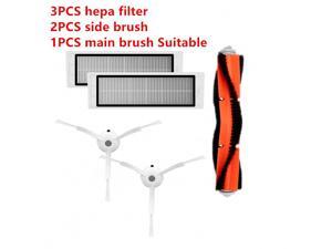 1PCS main brush3PCS hepa filter2PCS side brush Suitable for Xiaomi Mi Robot Vacuum Cleaner parts accessories