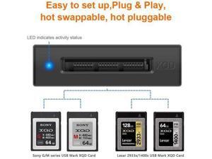 ??Upgraded Version??USB C XQD Card Reader Rocketek XQD Reader Compatible with Sony G/M Series USB Mark XQD Card Lexar 2933x/1400x USB C Mark XQD Card for Windows/Mac OS. Type C XQD Memory Card Reader ??Upgraded Version??USB C XQD Card Reader Rocketek XQD Reader Compatible with Sony G/M Series USB Mark XQD Card Lexar 2933x/1400x USB C Mark XQD Card for Windows/Mac OS. Type C XQD Memory Card Reader
