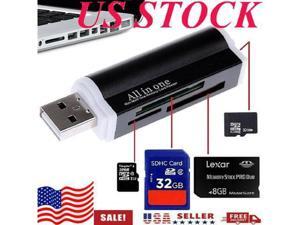 Mini Multi One Memory Card Reader All in One USB 2.0 Memory Card Reader Adapter for SD, MMC, RS-MMC, SDHC, Mini SD, Mini SDHC, MS, MS Pro, MS Duo, MS Pro Duo, T-Flash, Micro SD, Micro SDHC M2 Black US Mini Multi One Memory Card Reader All in One USB 2.0 Memory Card Reader Adapter for SD, MMC, RS-MMC, SDHC, Mini SD, Mini SDHC, MS, MS Pro, MS Duo, MS Pro Duo, T-Flash, Micro SD, Micro SDHC M2 Black US