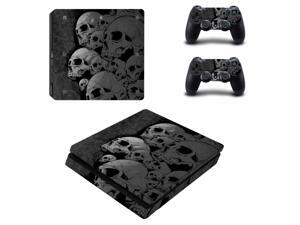 For PS4 Slim Vinyl Sticker For Sony Playstation 4 Slim Console+2 controller Protetive Sticker case For PS4 Slim Accessories For PS4 Slim Vinyl Sticker For Sony Playstation 4 Slim Console+2 controller Protetive Sticker case For PS4 Slim Accessories