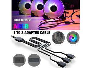 1 To 3 Connector Splitter Cable Adapter Cable Flexible Durable 3pin Needle Female Cable for Addressable RGB LED Fan Strip Light 1 To 3 Connector Splitter Cable Adapter Cable Flexible Durable 3pin Needle Female Cable for Addressable RGB LED Fan Strip Light