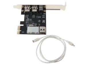 PCI-e 1X IEEE 1394A 4 Port(3+1) Firewire Card Adapter 6-4 Pin Cable For Desktop PC K1AA PCI-e 1X IEEE 1394A 4 Port(3+1) Firewire Card Adapter 6-4 Pin Cable For Desktop PC K1AA
