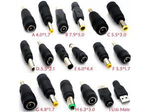 1Pcs Common DC Power male to female 6.5*4.4 / 4.0X1.7 / 3.0*1.1 / 5.5*2.5/usb to 5.5*2.1 plug Converter Laptop Adapter connector 1Pcs Common DC Power male to female 6.5*4.4 / 4.0X1.7 / 3.0*1.1 / 5.5*2.5/usb to 5.5*2.1 plug Converter Laptop Adapter connector