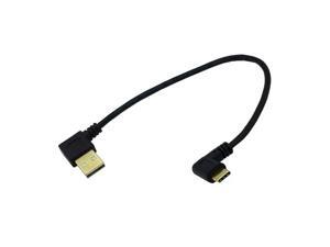 Gold-Plated 25 cm USB2.0 Type-A Male angle to USB3.1 Type-C Male Left & Right Angle USB Data Sync & Charge Cable Gold-Plated 25 cm USB2.0 Type-A Male angle to USB3.1 Type-C Male Left & Right Angle USB Data Sync & Charge Cable