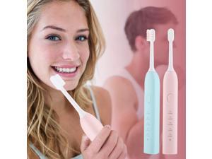 Sonic Electric Toothbrush USB Rechargeable Adult Electric Toothbrush Waterproof Replacement Heads Teeth Whitening Brush