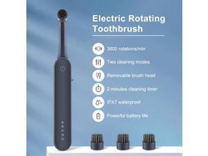 Electric Rotating Toothbrush Adult Brush USB Rechargeable Electric Tooth Brushes with 3 Extra Replacement Heads Oral Care Tool