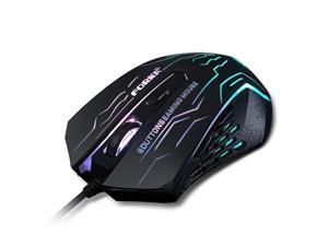 3200DPI Silent Click USB Wired Gaming Mouse Gamer Ergonomics 6Buttons Opitical Computer Mouse For PC Mac Laptop Game LOL Dota 2Black