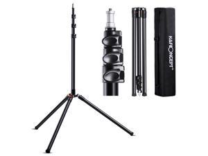 K&F Concept camera tripod Heavy Duty Light Stand,Adjustable Height Maximum 90.5 inch Aluminum Alloy with Case for Live Streaming