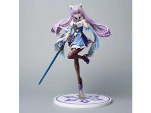 25cm Genshin Impact Anime Figure Keqing Standing Position 3 Generations Combat Doll PVC Action Figure Collection Model Toys Gift