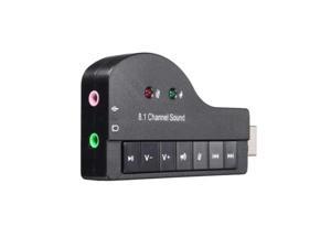 8.1 Channel USB External Sound Card Audio Adapter With Mic - plug And Play Compatibility - supports Virtual 3D Sound 8.1 Channel USB External Sound Card Audio Adapter With Mic - plug And Play Compatibility - supports Virtual 3D Sound