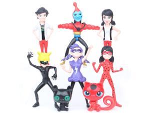 8pcs/lot Miraculous Ladybug Action Figure Toy Movable Model