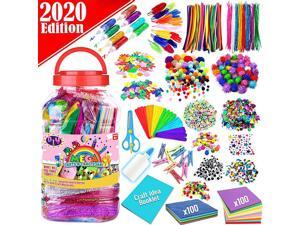 Arts and Crafts Supplies for Kids Assorted Craft Art Supply Kit for Toddlers Age 4 5 6 7 8 9 All in One DIY Crafting Collage Arts Set for Kids Jumbo Arts and Crafts Supplies for Kids Assorted Craft Art Supply Kit for Toddlers Age 4 5 6 7 8 9 All in One DIY Crafting Collage Arts Set for Kids Jumbo