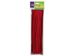 Chenille Stems Pipe Cleaners 12 Inch x 4mm 100 Piece Red