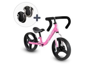 Folding Toddler Balance Bike + Free Safety Gear for 2345 Years Old Lightweight amp Adjustable Kids Balance Bike Pink