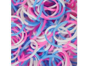Sweets Cotton Candy Rubber Bands with 24 CClips 600 Count