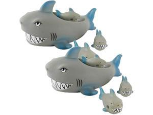 Playmaker Toys Rubber Shark Family, Shark In Bathtub