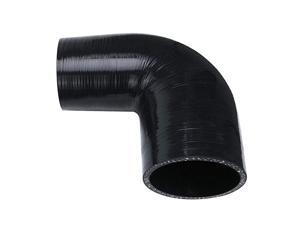 Leg Length 3.5 90mm ID 0.3 Universal Automotive Pure Silicone Hose Black No logo 8mm 4.5mm 80 PSI Maximum Pressure Wall Thickness 0.18 3-Ply Reinforced 90 Degree Elbow Coupler 