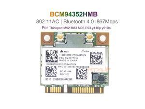Weastlinks BCM94352 BCM94352HMB 802.11ac Dual Band Wifi + Bluetooth 4.0 867Mbps Mini PCI-E Card for M92 M83 M93 y410p y510p