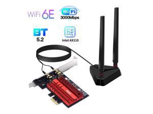 Weastlinks Wi-Fi 6E Intel AX210 Dual Band PCIe Wireless Wifi Network Adapter 2.4G/5G/6Ghz 2400M Wi-Fi Card Bluetooth 5.2 PCI Express Wlan Weastlinks Wi-Fi 6E Intel AX210 Dual Band PCIe Wireless Wifi Network Adapter 2.4G/5G/6Ghz 2400M Wi-Fi Card Bluetooth 5.2 PCI Express Wlan