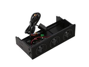 Weastlinks 5.25" Stereo Surround Speaker PC Front Panel Computer Case Built-in Mic Music Loudspeakers STW-9005