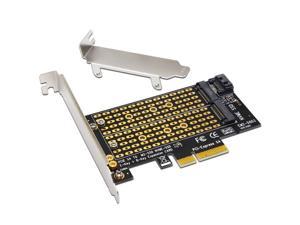 Weastlinks PCIE to M2/M.2 Adapter SATA M.2 SSD PCIE Adapter NVME/M2 PCIE Adapter SSD M2 to SATA PCI-E Card M Key +B Key
