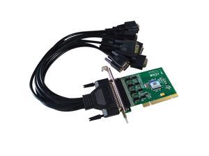 Weastlinks 8 Ports PCI RS232 COM DB9 Printer Expansion Card Multi Serial Controller Win8 win10