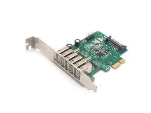 Weastlinks 6 Ports USB 2.0 PCIE HUB CARD Renesas usb expansion USB 2.0 PCI-Express card (6 external Ports and 2 internal Ports)