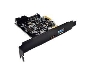 Weastlinks PCI-E to USB3.0 Type-C Adapter Card Type-C 19PIN Expansion card ASMeida 1042A