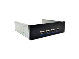 Weastlinks 4 Ports USB 2.0 Front Panel USB Hub Splitters Adapter USB 2.0 Hub USB-HUB Multiple Splitter Hubs 5.25 Driver Bay for PC Computer