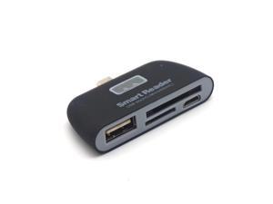 Weastlinks Micro USB OTG to USB 2.0 Smart Card Reader SD TF Card Reader 4 in 1 Card Adapter with Micro USB Port For Android Smart Phone