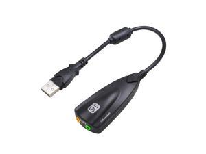 Weastlinks External USB Sound Card 7.1 Adapter 5HV2 USB to 3D CH Sound Antimagnetic Audio Headset Microphone 3.5mm Jack For Laptop PC