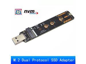 Weastlinks M.2 to USB 3.0 Dual Protocol SSD Board M.2 NVME PCIe NGFF SATA M2 SSD Adapter for 2230 2242 2260 2280 NVME/SATA M.2 SSD RTL9210B