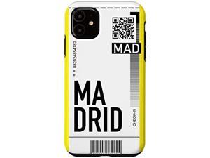 Iphone 11 Madrid Air Ticket Phone Case Boarding Pass Souvenir Pink Case Iphone 11 Madrid Air Ticket Phone Case Boarding Pass Souvenir Pink Case