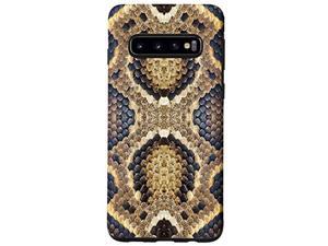 Galaxy S10 Mens Womens Graphic Phone CasesSnake Leather Design Case