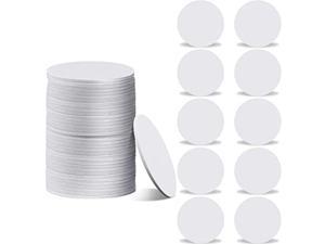 40 Pieces NFC 215 Cards 25 mm/ 0.98 Inch Coin Shape Rewritable Blank White NFC 215 Cards Compatible with TagMo Amiibo and NFC Enabled Mobile Phones and Devices 1 Transparent Storage Box Included 